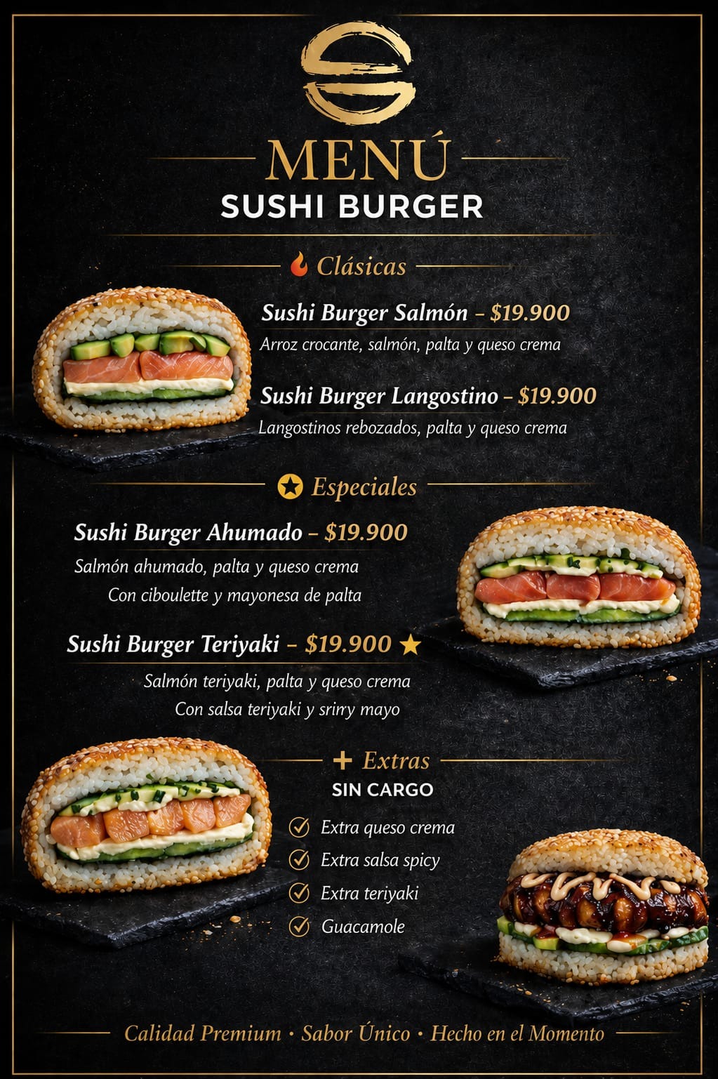 Sushi Burger Salmón